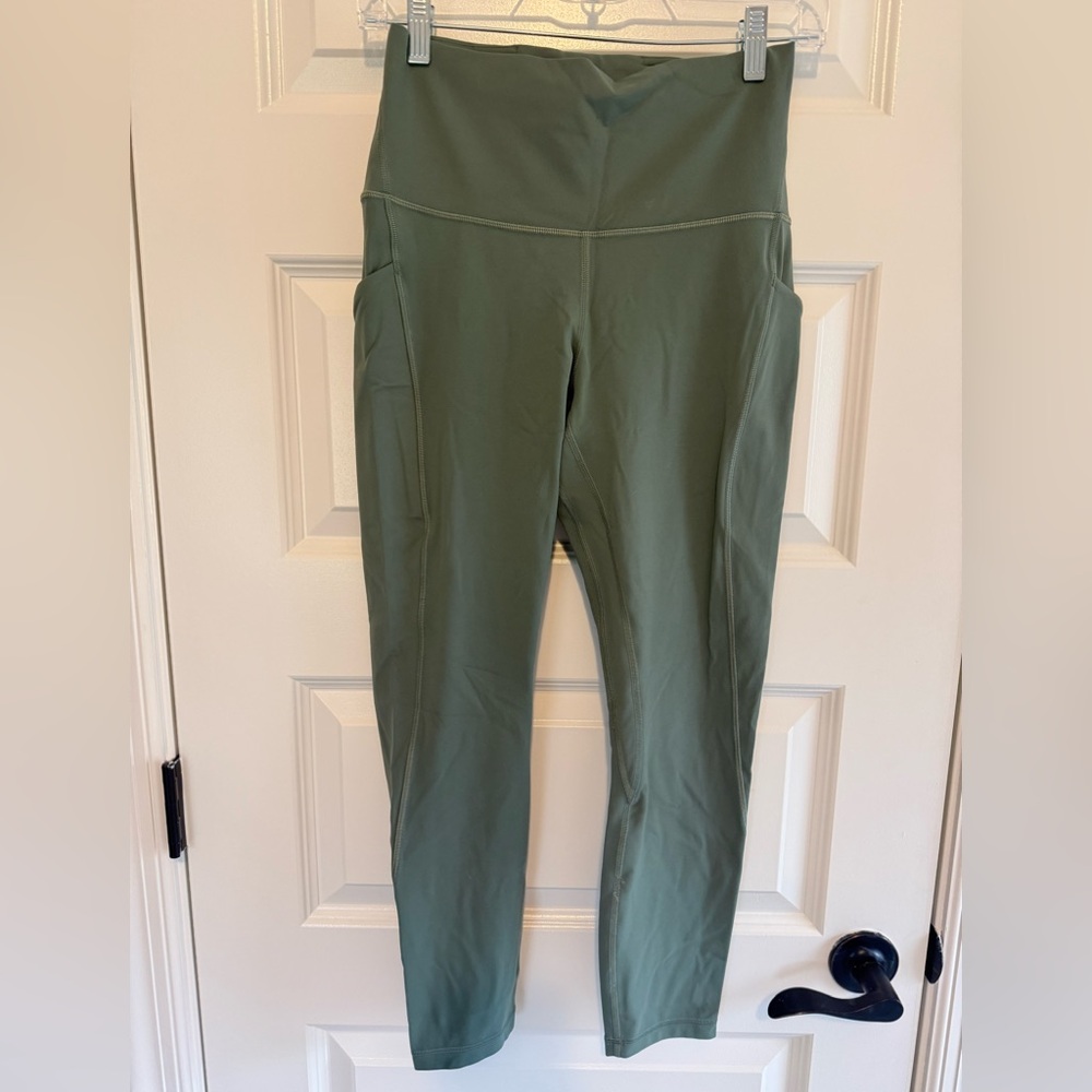 Green Lululemon Align Leggings with Pockets